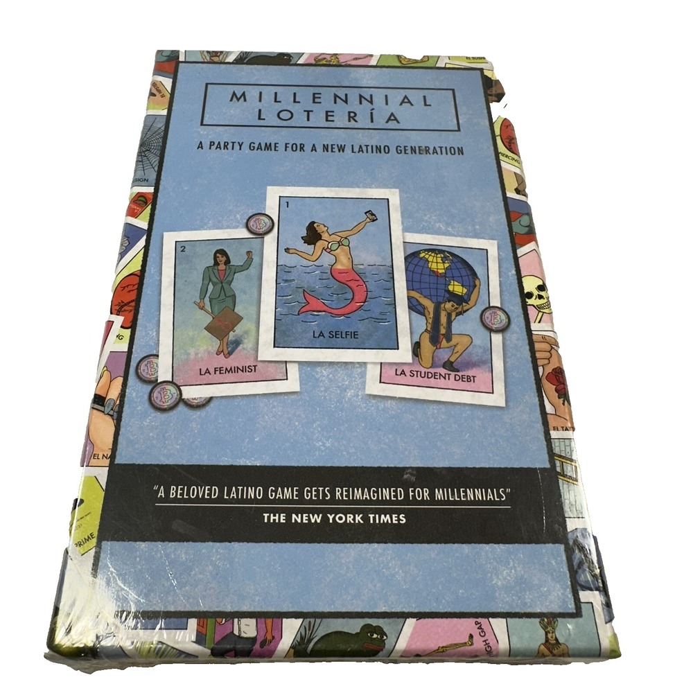 Millennial Loteria Game Family Fiesta Party Game for New Latino Generation - NEW